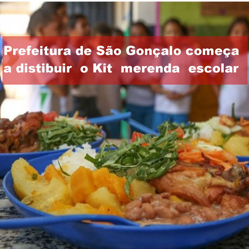 Começa a distribuição do Kit Merenda em São Gonçalo. - Professora Adriana de Moraes
